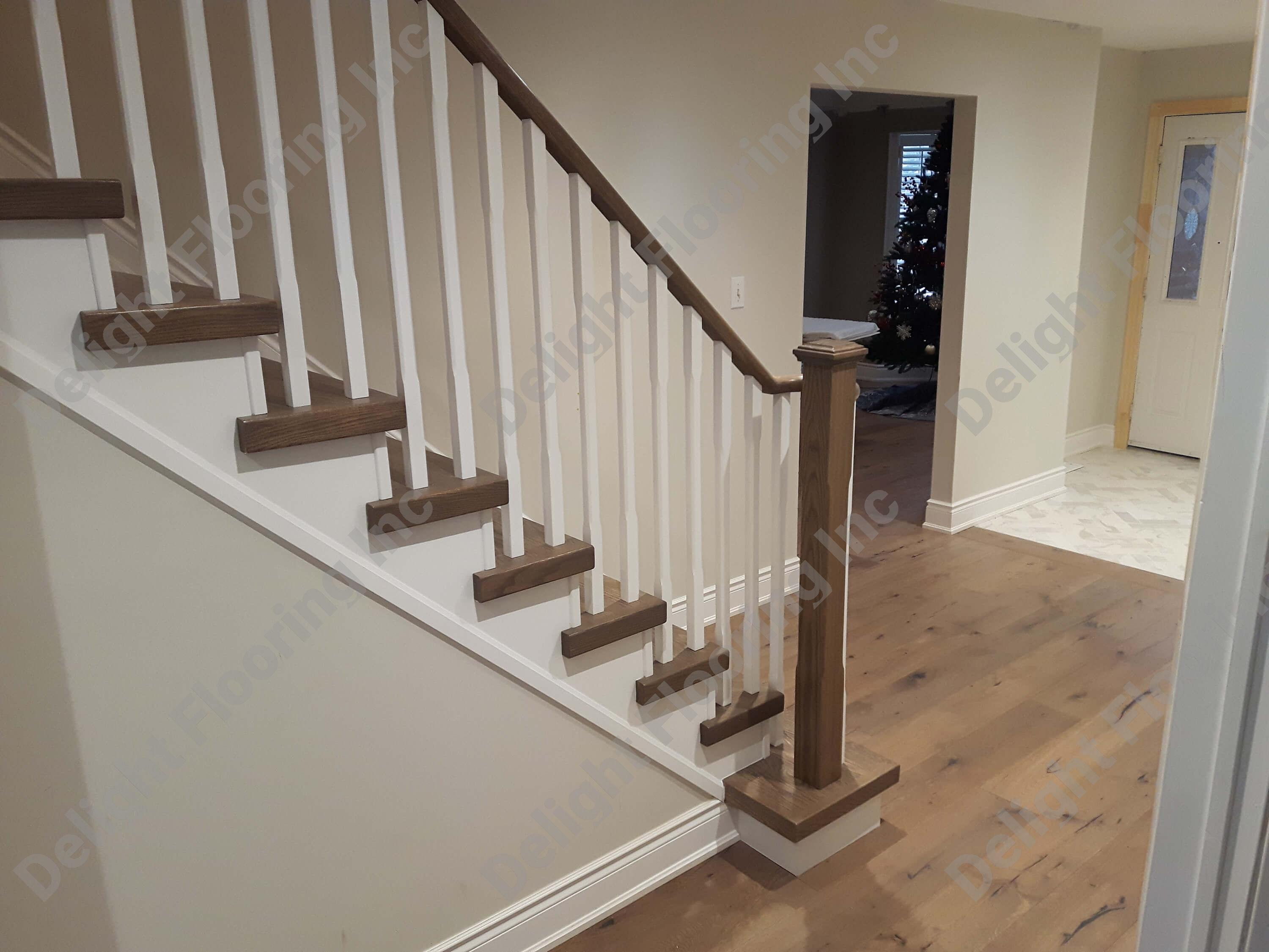 Hardwood stairs project