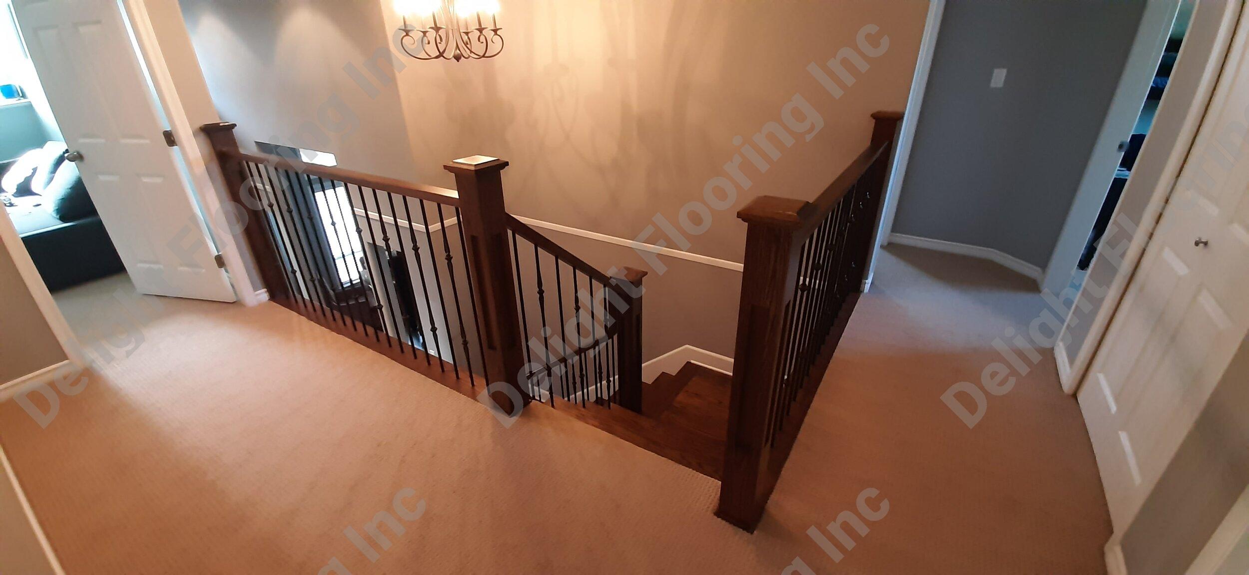 Hardwood stairs project