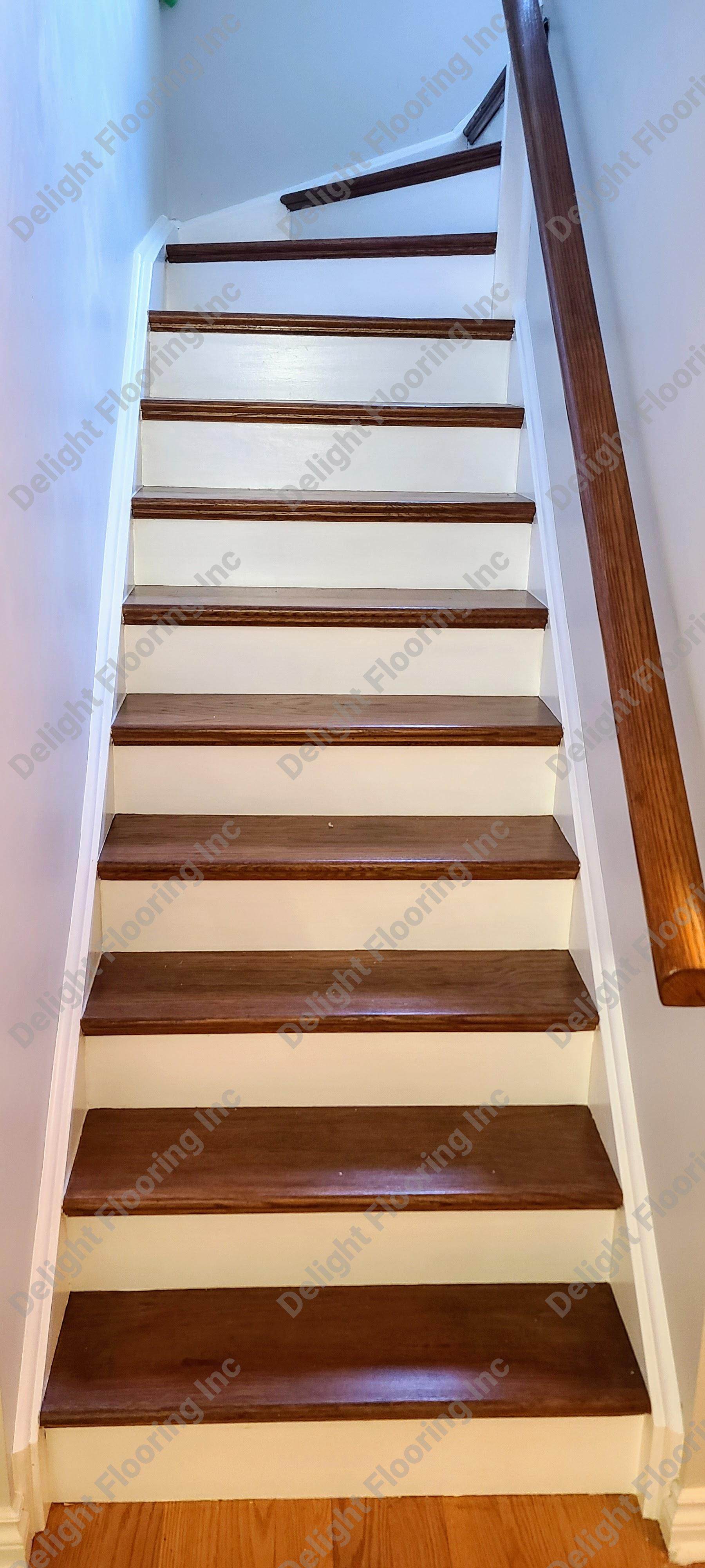 Hardwood stairs project