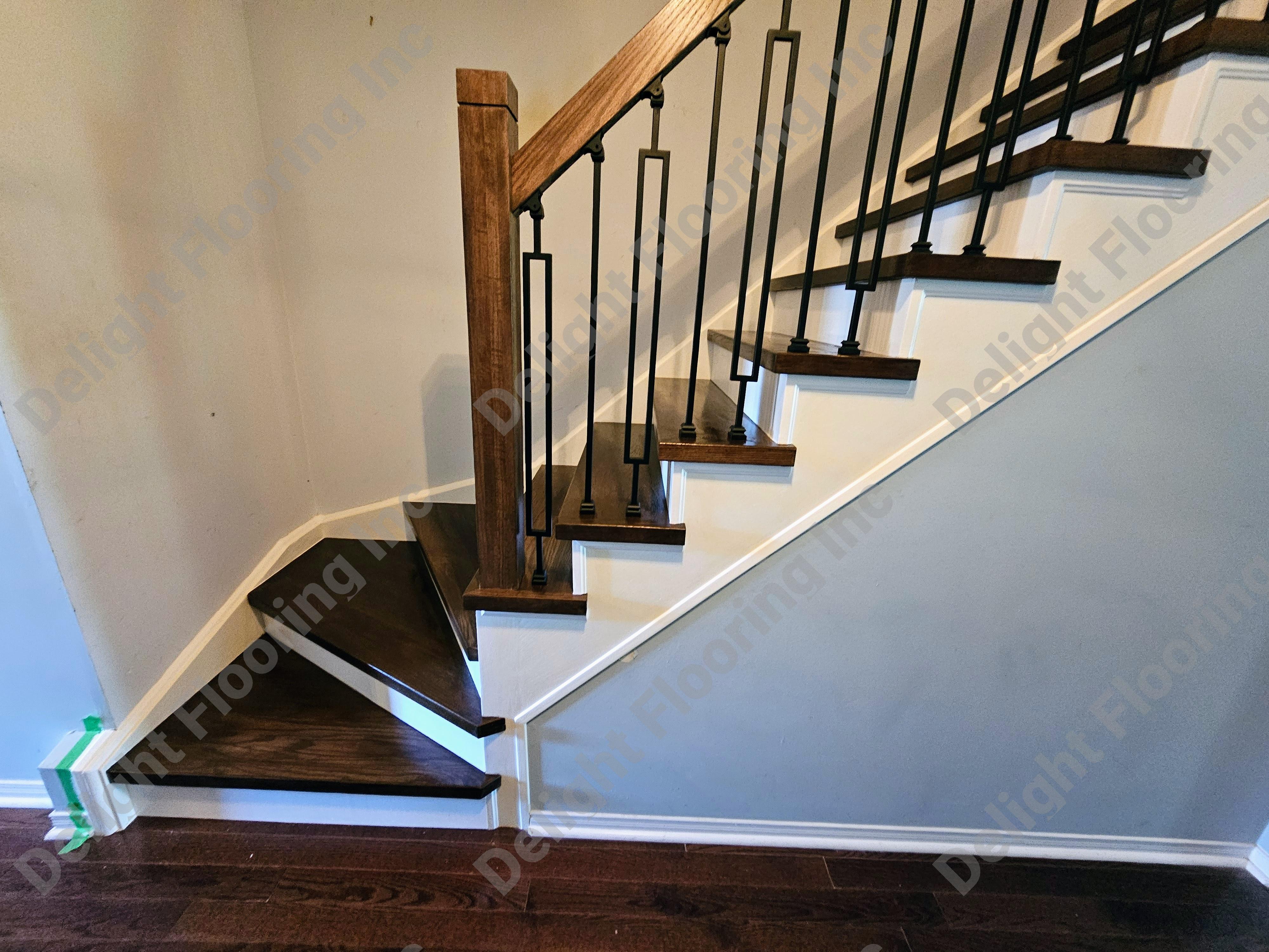 Hardwood stairs project