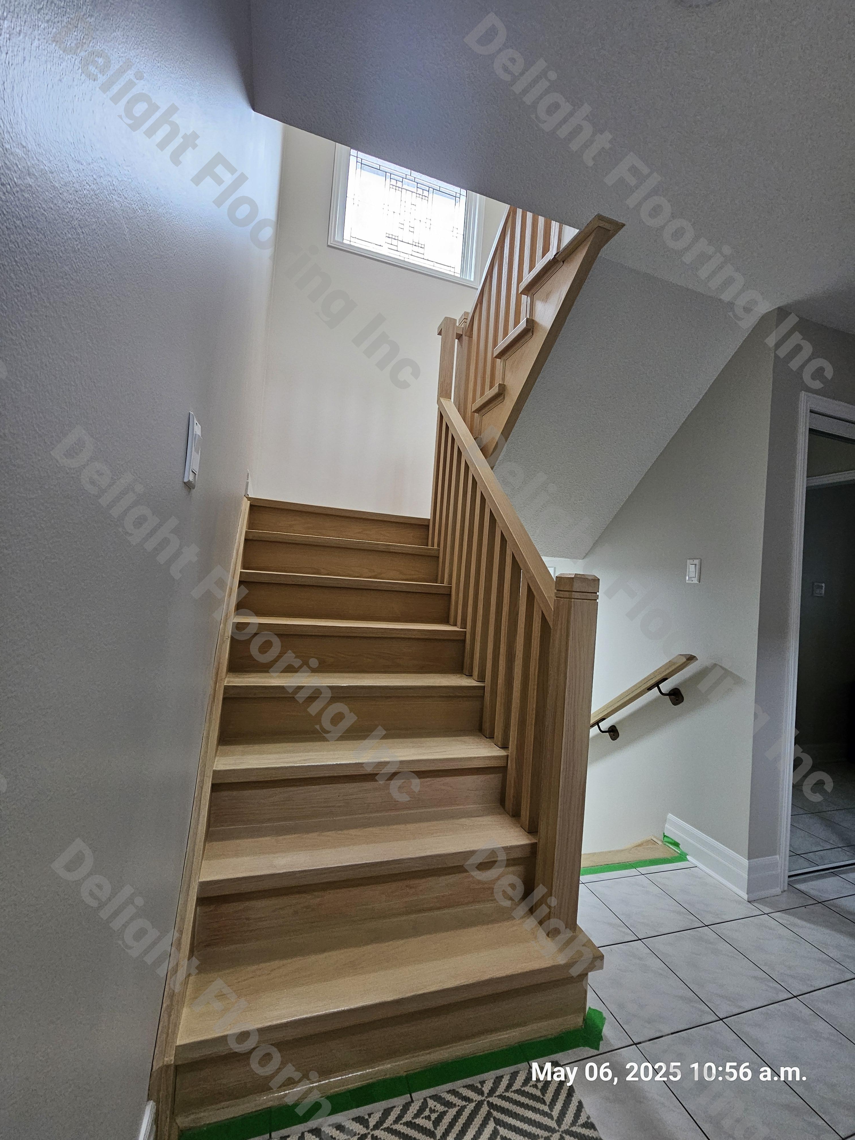 Hardwood stairs project