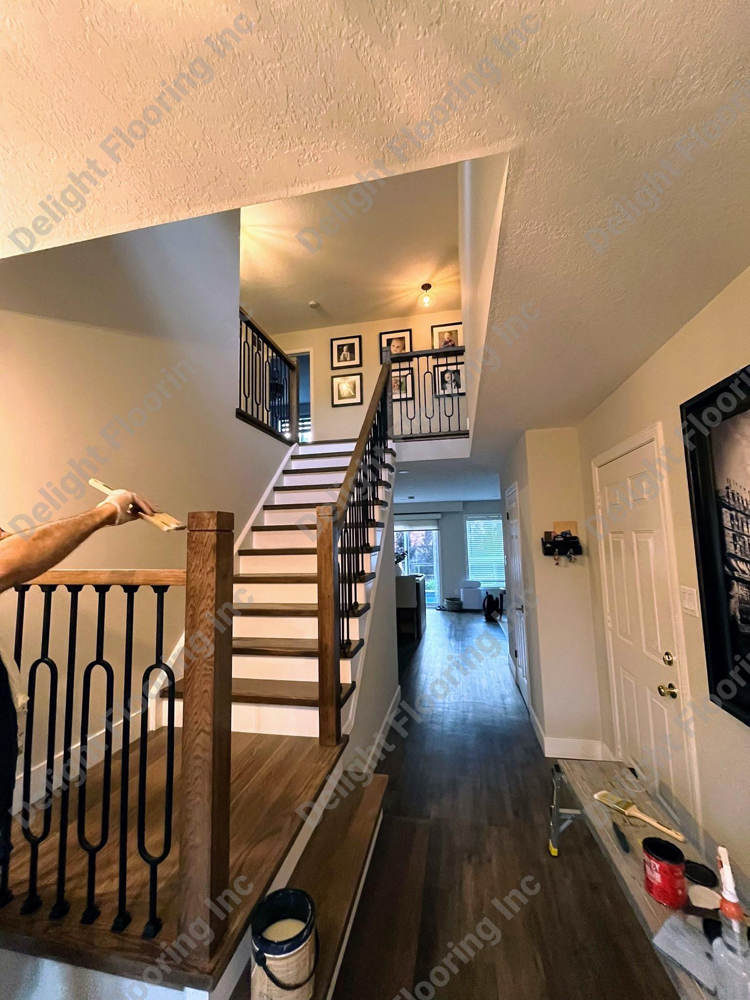 Hardwood stairs project