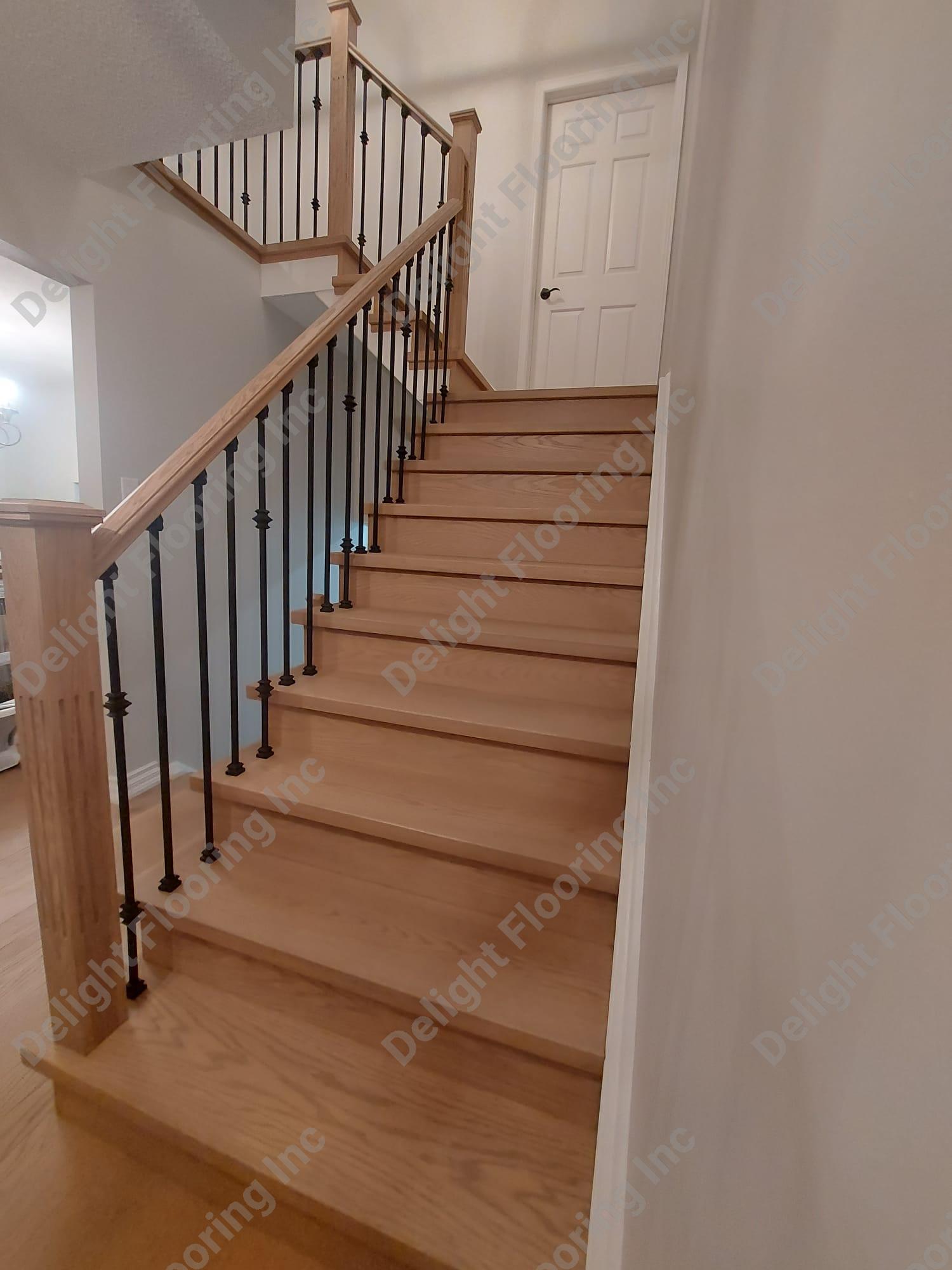 Hardwood stairs project
