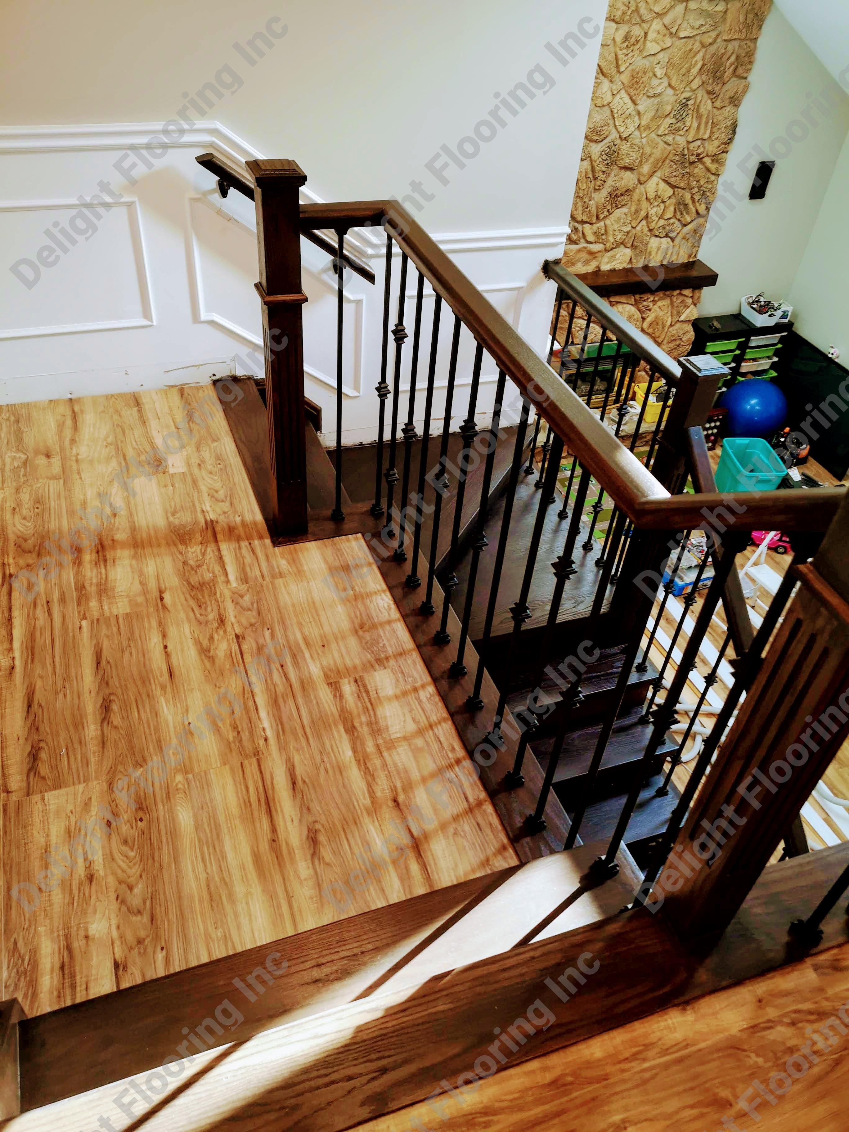 Hardwood stairs project