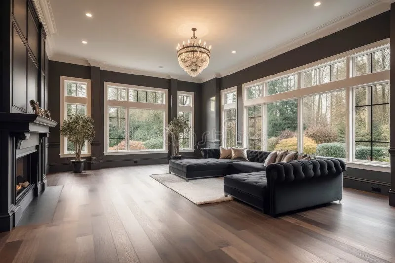 A beautiful hardwood floor in a Canadian home.