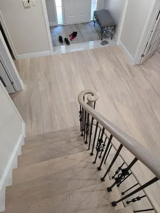 Hardwood staircase renovation
